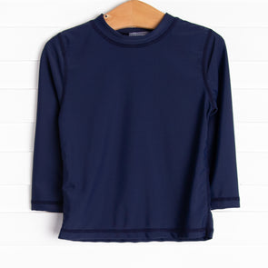 Sea Spray Long Sleeve Rash Guard, Navy