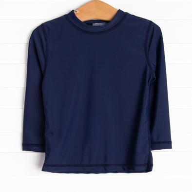 Sea Spray Long Sleeve Rash Guard, Navy