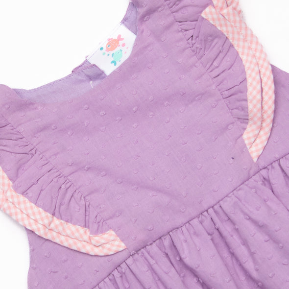 Swiss Dot Sweetie Dress, Purple