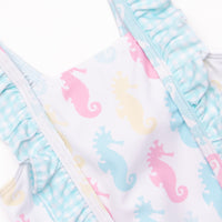Seahorse Shuffle One Piece, Green