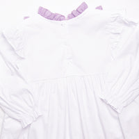 Lavender Bundles Embroidered Bloomer Set, White