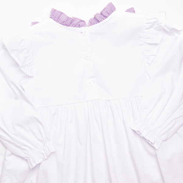 Lavender Bundles Embroidered Bloomer Set, White