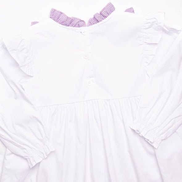 Lavender Bundles Embroidered Bloomer Set, White