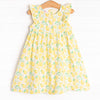 Sorrento Slices Muslin Dress, Yellow