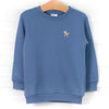 Furry Friend Embroidered Sweatshirt, Blue