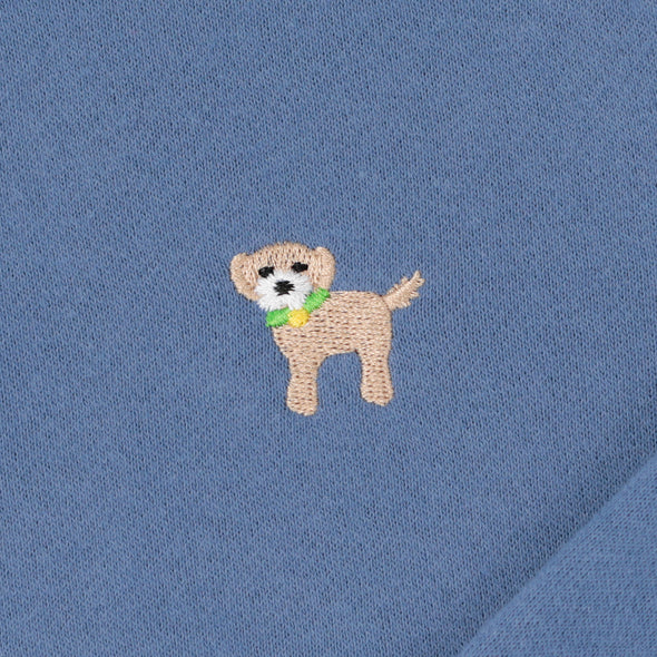 Furry Friend Embroidered Sweatshirt, Blue