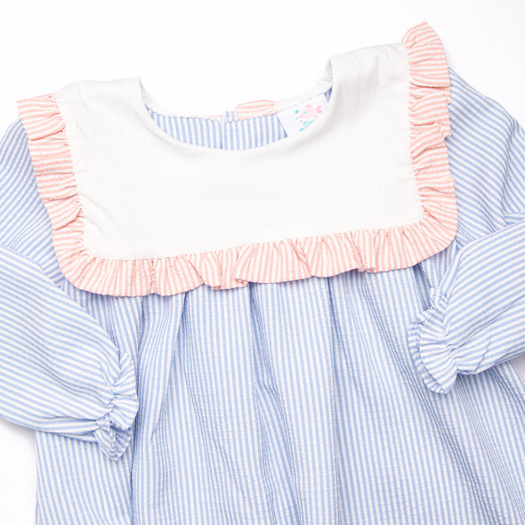 Stella Stripes Dress, Blue