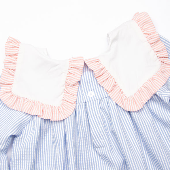Stella Stripes Dress, Blue