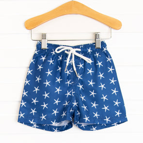 Star of the Sea Swim Trunks, Blue