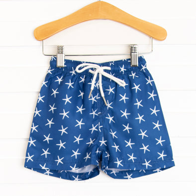 Star of the Sea Swim Trunks, Blue