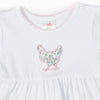 Early Bird Applique Ruffle Pant Set, Pink