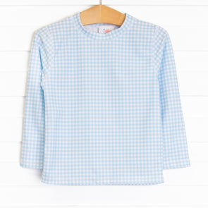 Blue Sky Boy Long Sleeve Rash Guard, Blue