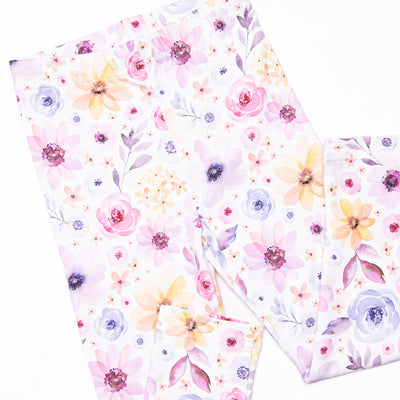 All Around Floral Legging Set, Purple