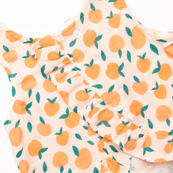 Perfectly Peachy Muslin Diaper Set, Orange
