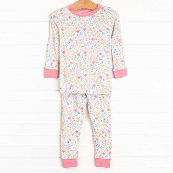 Start of Spring Bamboo Pajama Set, Pink