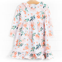 Pretty In Pink Flowers Dress, Pink