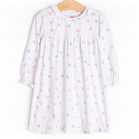 Handful of Hearts Dress, White