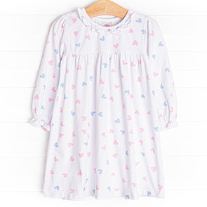 Handful of Hearts Dress, White