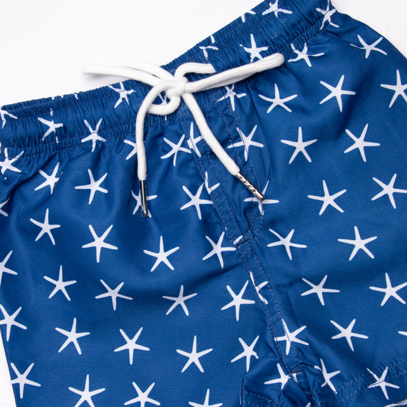 Star of the Sea Swim Trunks, Blue
