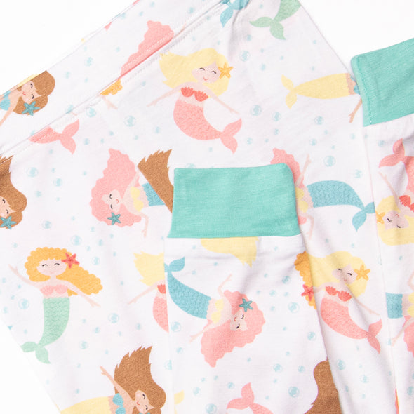 Flippers and Friends Bamboo Pajama Set, Green