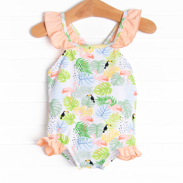Tropical Paradise One Piece, Peach