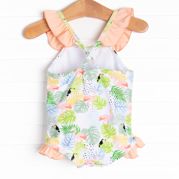 Tropical Paradise One Piece, Peach