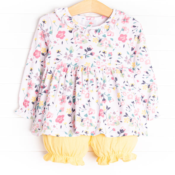 Sunny Blooms Bloomer Set, Yellow