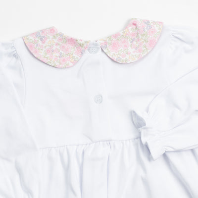 Tiffany Teacup Applique Ruffle Pant Set, Pink