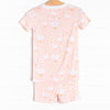 Swan Lake Snuggles Bamboo Pajama Short Set, Peach
