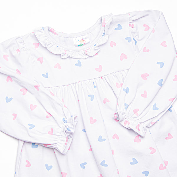 Handful of Hearts Dress, White