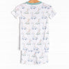 Dozing Dino Bamboo Pajama Short Set, Green