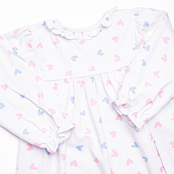 Handful of Hearts Dress, White