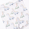 Dozing Dino Bamboo Pajama Short Set, Green