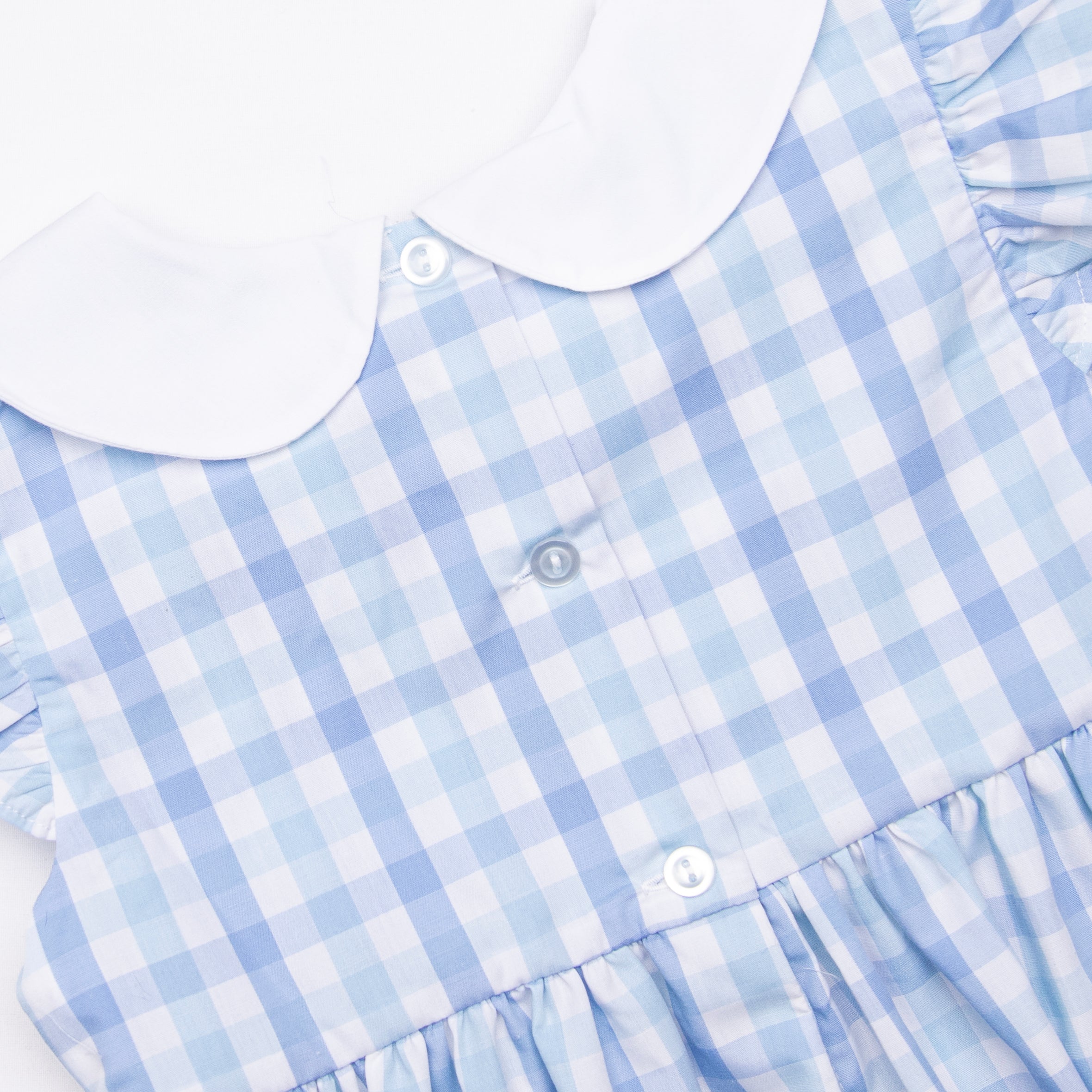 Girl's Day at the Zoo Smocked Dress in Blue Plaid size 8 | Stitchy Fish Girl's Day at the Zoo Smocked Dress in Blue Plaid size 8 | Stitchy Fish