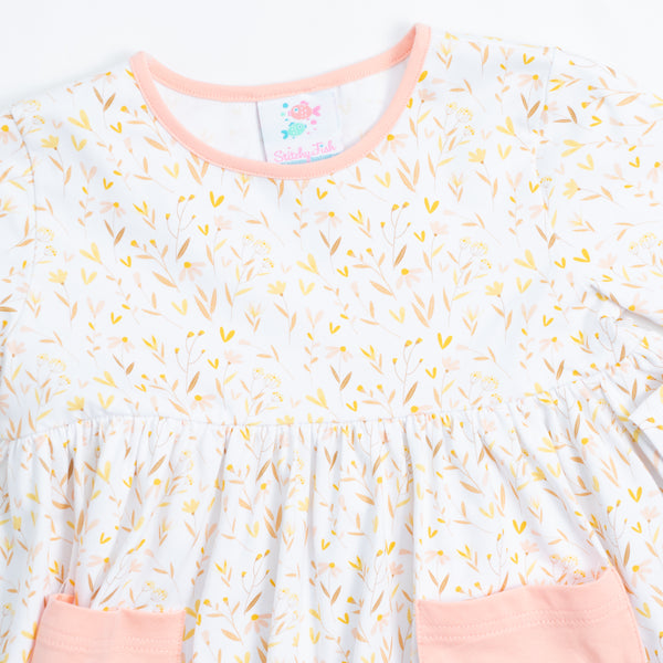 Fall Fields Dress, Yellow