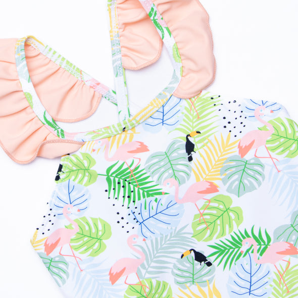 Tropical Paradise One Piece, Peach
