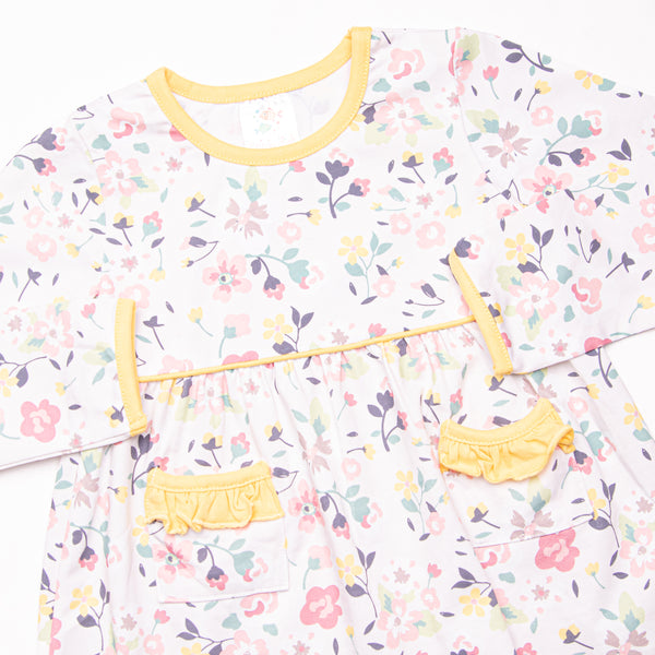 Sunny Blooms Legging Set, Yellow
