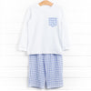 Benji Pant Set, Blue Check