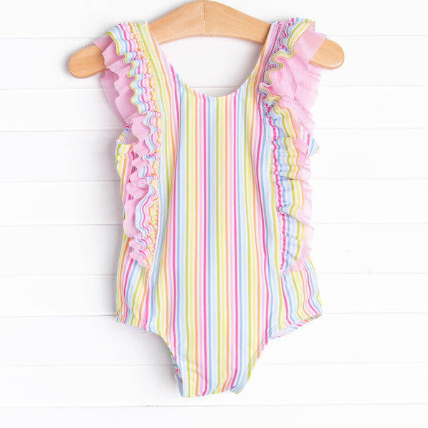 Sorbet Striped One Piece, Pink