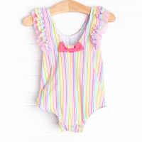 Sorbet Striped One Piece, Pink