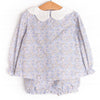 Poppy Fields Bloomer Set, Blue