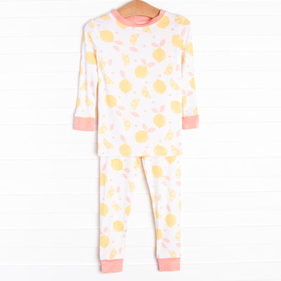 Sweet Tart Slices Bamboo Pajama Set, Pink