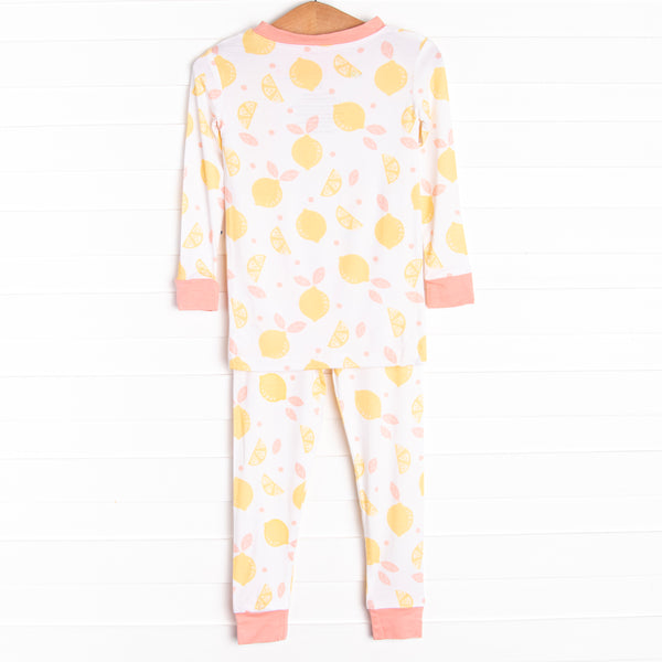 Sweet Tart Slices Bamboo Pajama Set, Pink