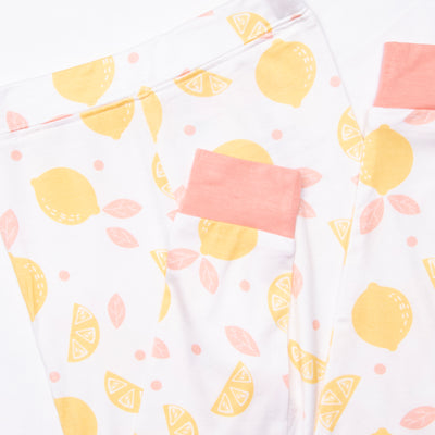 Sweet Tart Slices Bamboo Pajama Set, Pink