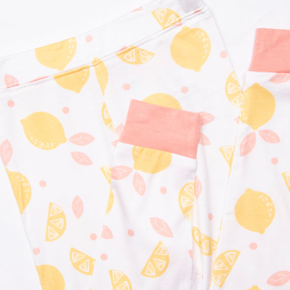 Sweet Tart Slices Bamboo Pajama Set, Pink