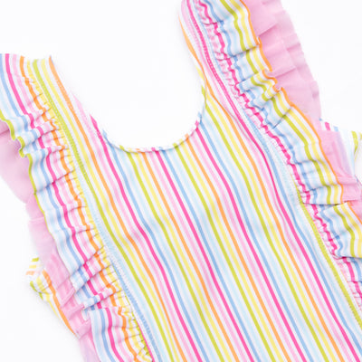 Sorbet Striped One Piece, Pink
