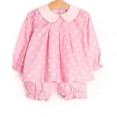 Full of Love Bloomer Set, Pink