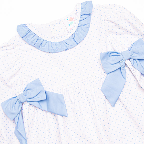 Becca Blue Dot Dress, Blue