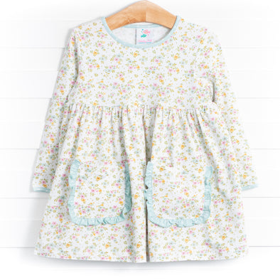 Vintage Garden Dress, Green