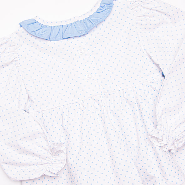 Becca Blue Dot Dress, Blue